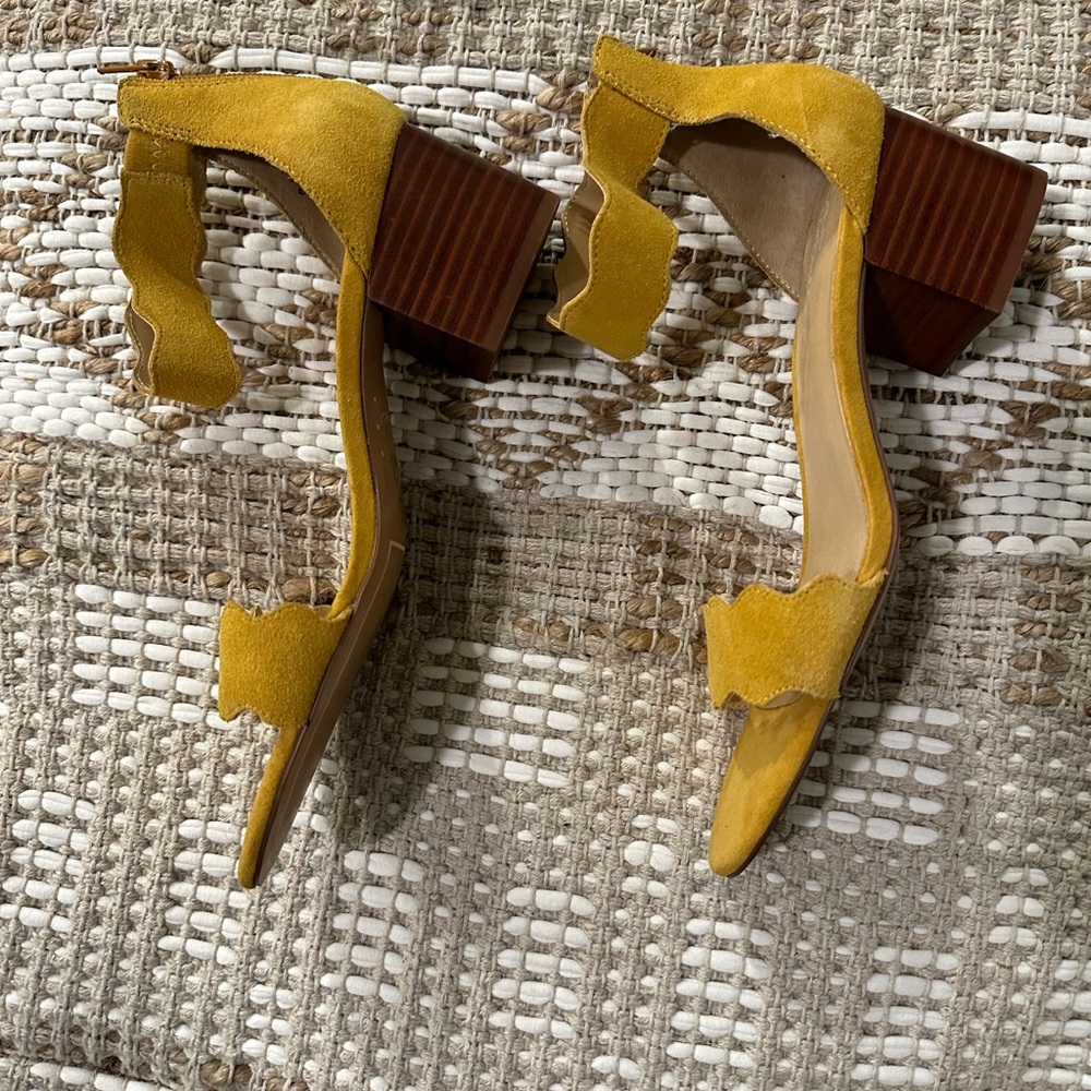 Crown Vintage Block heal‎ mustard yellow saddles wonems size 10 - Picture 4 of 10
